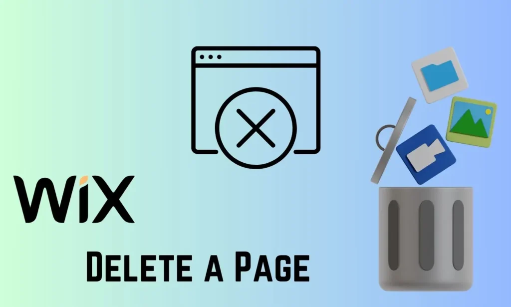 How to Delete a Page on Wix