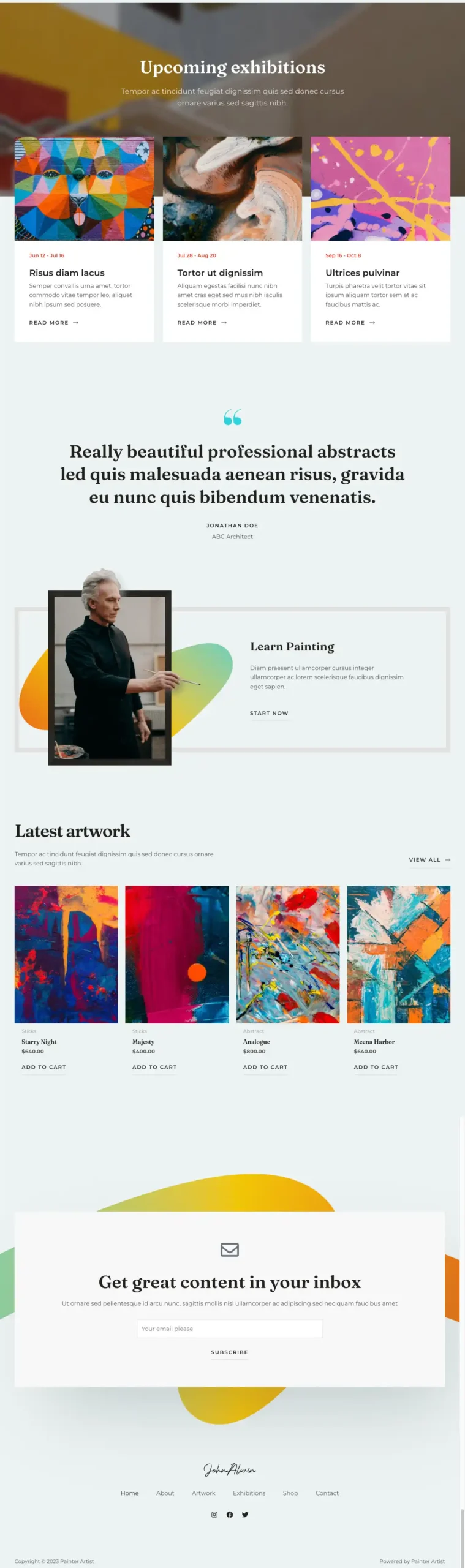 Painter Artist Website-2