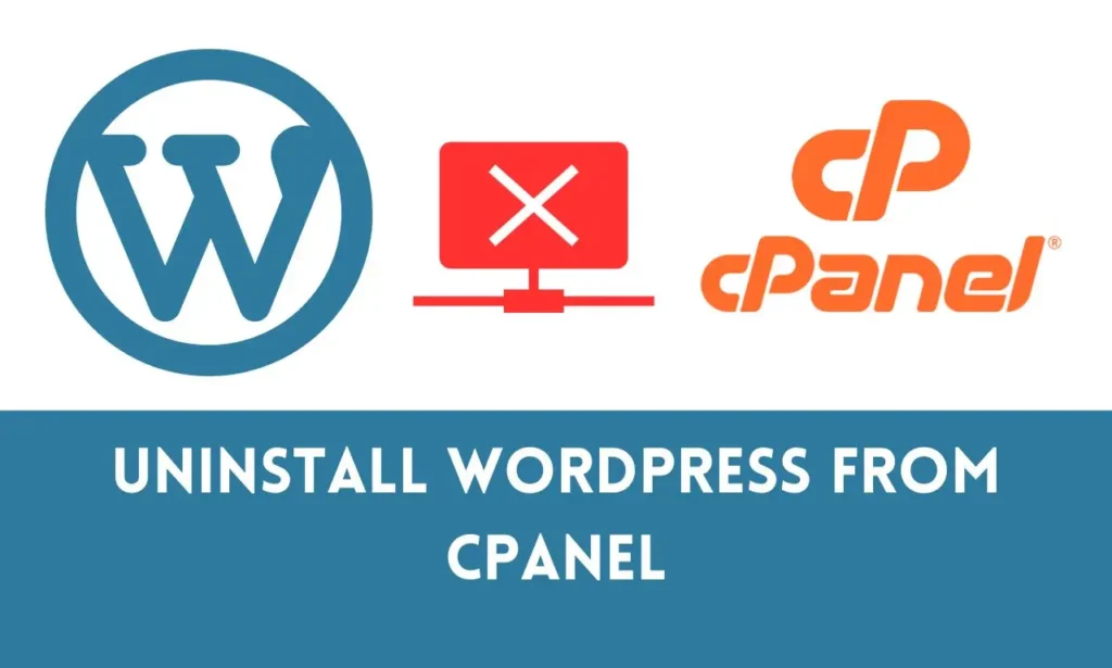 how to uninstall wordpress from cpanel